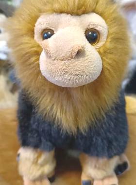（代购）美国save our space仿真金头狮面狨tamarin毛绒玩具公仔