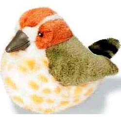 （代购）美国wild republic仿真棕曲嘴鹪鹩cactus wren毛绒玩具