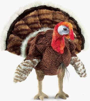 （代购）美国folkmanis仿真火鸡吐绶鸡turkey毛绒玩具公仔手偶