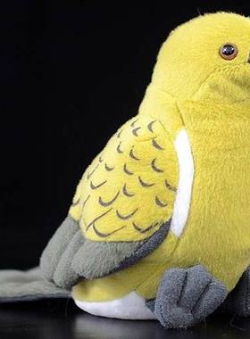 （代购）antics仿真黑尾钟鸣鸟korimako铃鸟bellbird毛绒玩具公仔