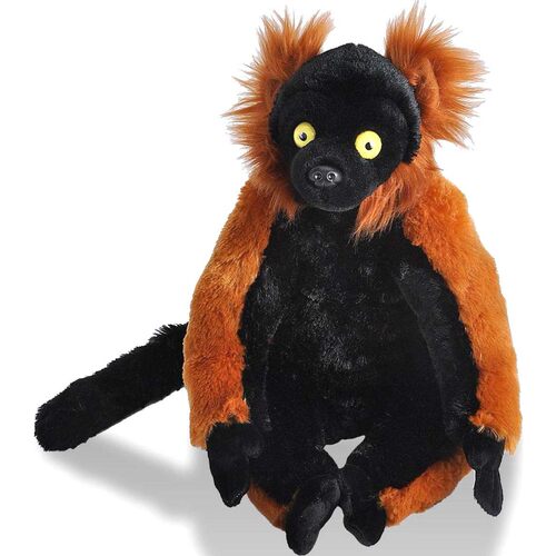 （代购）美国wild republic仿真大号红领狐猴lemur毛绒玩具公仔