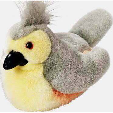 （代购）美国wild republic仿真簇山雀tufted titmouse毛绒玩具