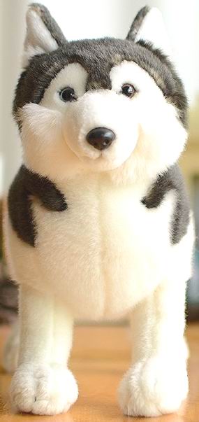 （定做）仿真爱斯基摩犬狗狗eskimo dog毛绒玩具公仔