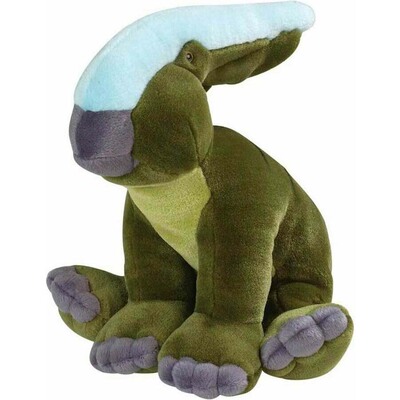 （代购）美国wild republic仿真副栉龙parasaurolophus毛绒玩具公