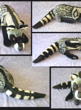（定做）仿真非洲灵猫african civet毛绒玩具公仔