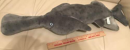 （代购）美国wild republic仿真匙吻鲟paddlefish毛绒玩具公仔