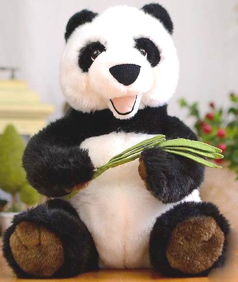 （代购）英国hamleys仿真竹子大熊猫panda毛绒玩具公仔