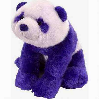 （代购）美国wild republic仿真紫色大熊猫panda毛绒玩具公仔
