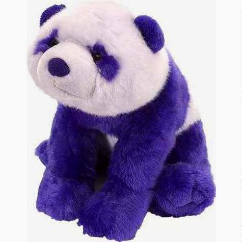 （代购）美国wild republic仿真紫色大熊猫panda毛绒玩具公仔