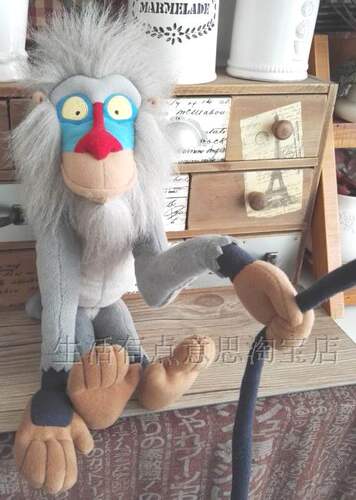 （代购）迪斯尼狮子王拉飞奇rafiki山魈mandrill毛绒玩具公仔