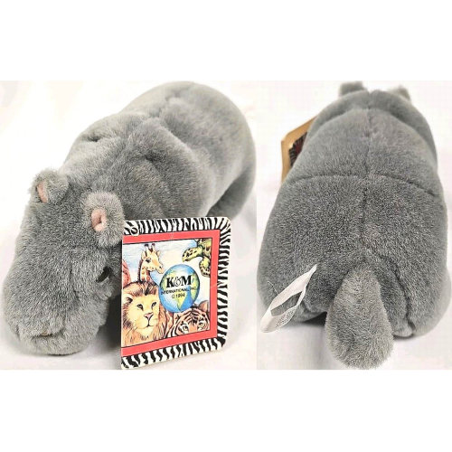 （代购）美国wild republic仿真河马hippopotamus毛绒玩具公仔