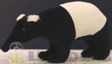 （定做）仿真马来貘食梦貘malayan tapir毛绒玩具公仔