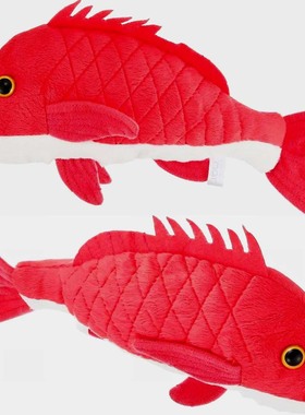 （代购）仿真鲷鱼snapper毛绒玩具公仔