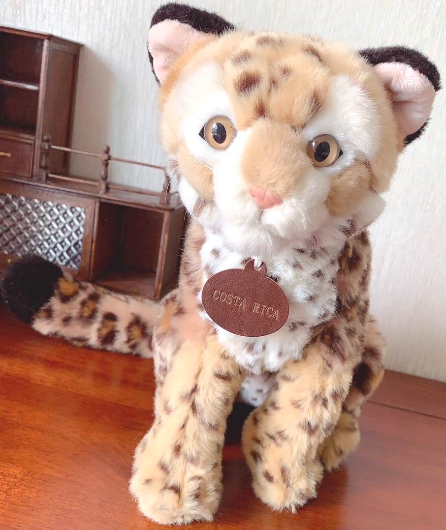 （代购）仿真虎猫ocelot毛绒玩具公仔