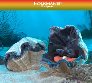 美国folkmanis仿真砗磲毛绒玩具公仔手偶