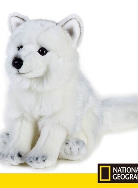 （现货+包邮）美国国家地理仿真北极狐arctic fox毛绒玩具公仔