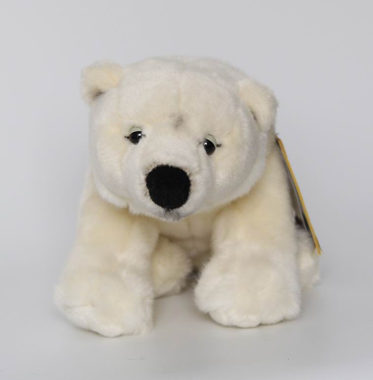 （现货+包邮）美国国家地理仿真北极熊polar bear毛绒玩具公仔