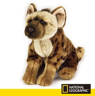 （代购）美国国家地理仿真斑鬣狗hyena毛绒玩具公仔