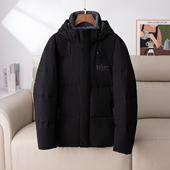 休闲外套男保暖舒适可拆卸帽白鸭绒羽绒服 时尚 高品牛货 外贸冬季