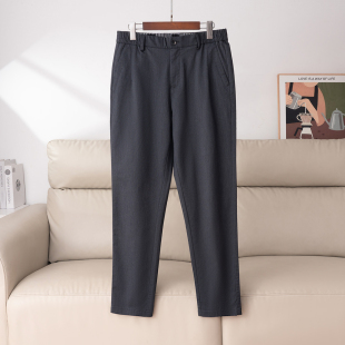 经典 长裤 品质 日常商务通勤小脚裤 舒适宽松百搭休闲裤 撤柜男装