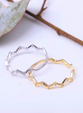 足银活口爱情生日礼物戒指