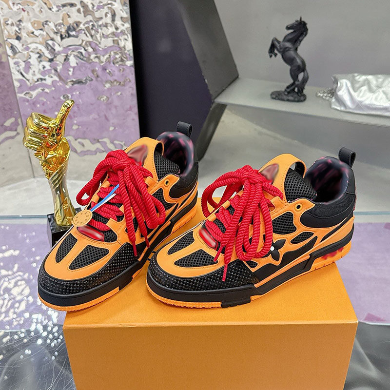 高端顶版个性板鞋男女款真皮厚底小肥丁面包鞋时尚潮流运动休闲鞋