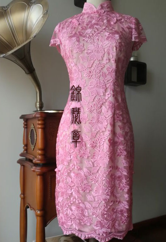 锦瑟章高端定制法国进口蕾丝刺绣旗袍敬酒服新娘宴会礼服结婚礼服在类目 女装/女士精品, 婚纱/旗袍/礼服, 旗袍中 - 来自Buy2taobao.com提供专业的淘宝代购服务