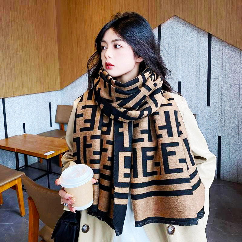2025新款围巾披肩围脖女韩版双面仿羊绒加厚保暖外搭网红ins风,服饰配件/皮带/帽子/围巾,围巾/丝巾/披肩,淘宝优惠券,粉丝福利购,淘宝优惠卷