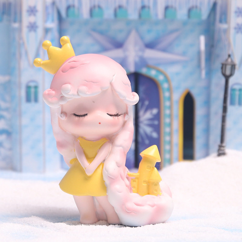 创意网红小礼物树脂追梦女孩摆件 家居玩偶儿童女孩盲盒手办