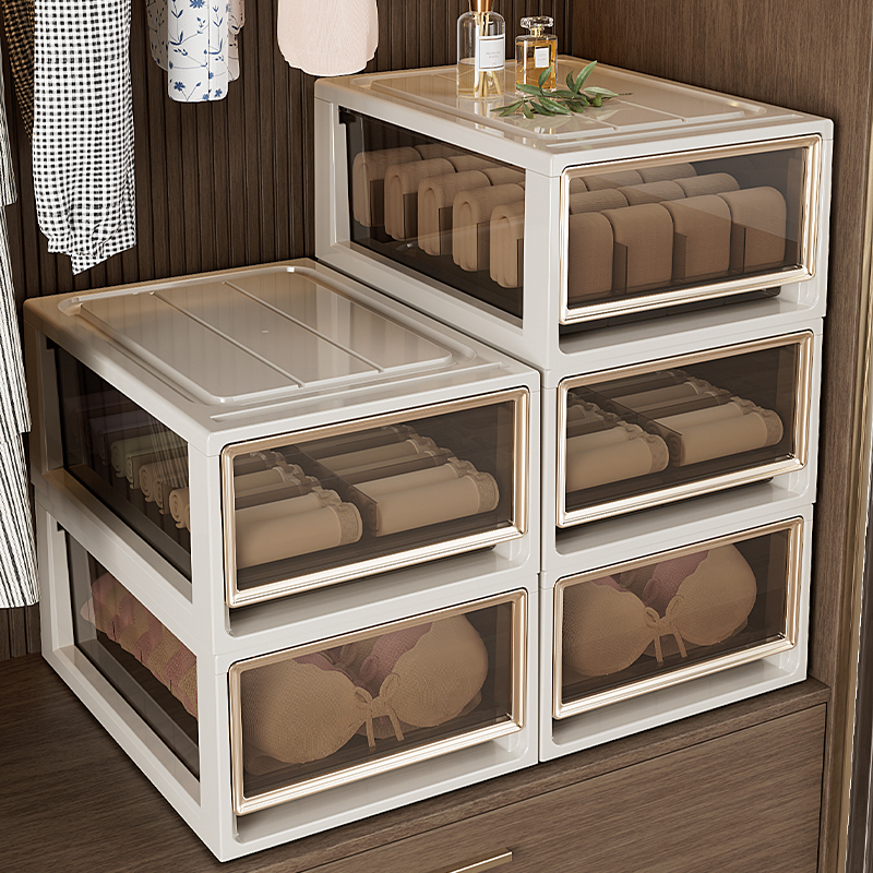 抽屉式三合一整理神器内衣收纳盒