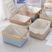 收纳筐布艺装 衣服帆布框衣物衣柜整理箱玩具收纳箱家用可折叠神器