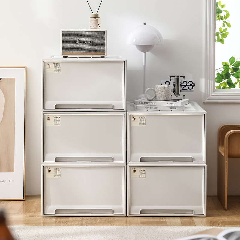 家用衣柜衣服收纳箱大容量收纳柜抽屉式收纳箱杂物整理箱子可叠加