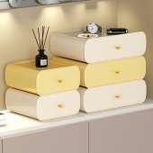 玄关桌面收纳盒入户门摆件抽屉收纳盒分层可叠加客厅电视柜抽屉盒