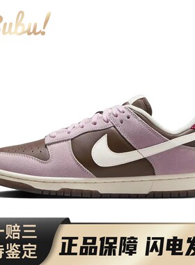 【布布】 Nike 板鞋 紫色 低帮 Dunk 耐磨透气 男女同款 紫褐色