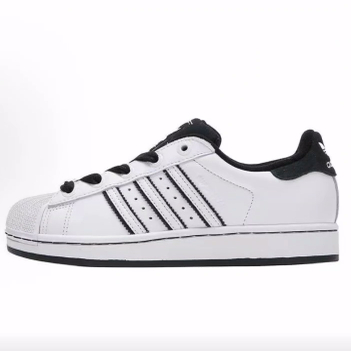 adidas originals Superstar 2  耐磨 低帮 板鞋 男女同款 白色