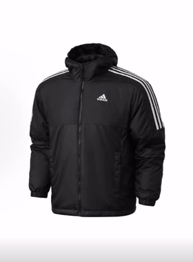 adidas ESSENTIALS Ess Ins Ho Jkt 连帽夹克棉服 冬季 男款