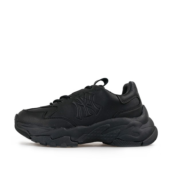 【布布】 MLB 老爹鞋 黑色 低帮 Big Ball Chunky LT 人造革橡胶