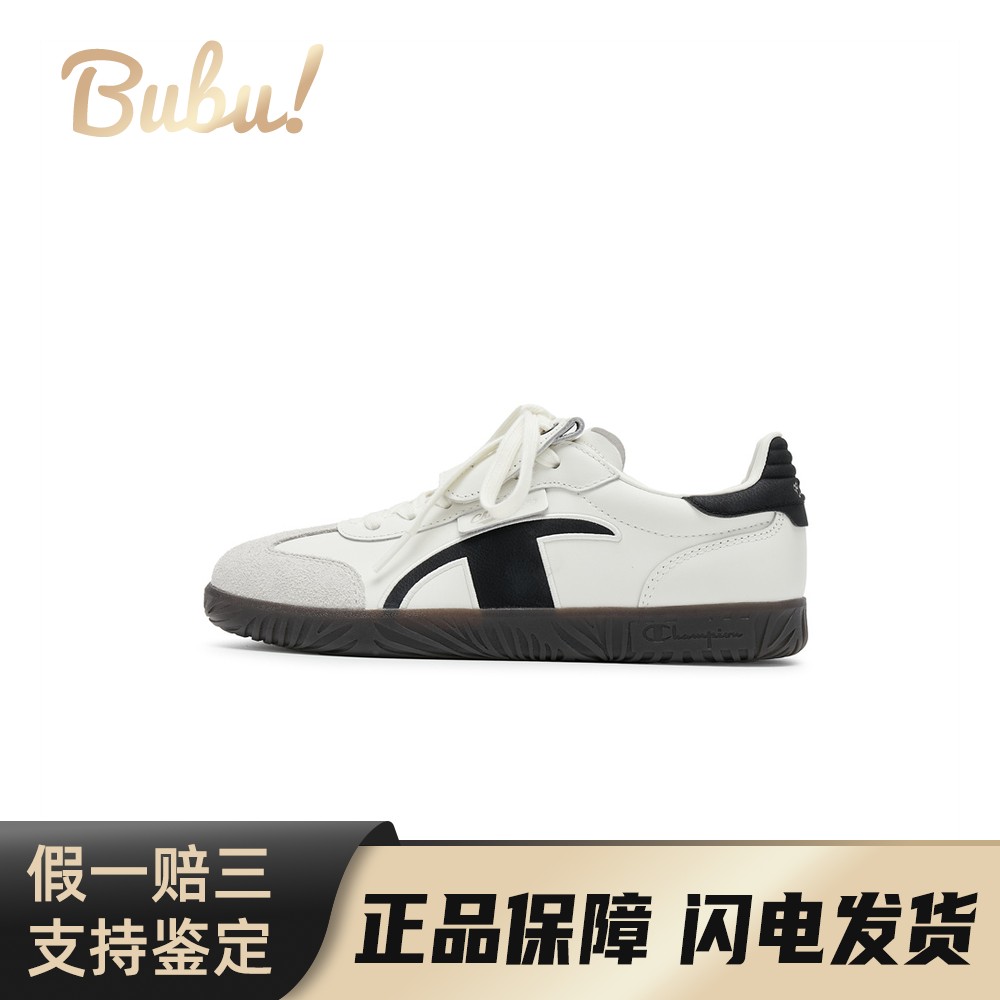 【布布】 Champion U4CFCTM14U3 板鞋 黑色 白色 低帮 T-trainer