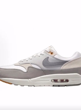 Nike Air Max 1 舒适 耐磨 低帮 生活休闲鞋 男款 灰色