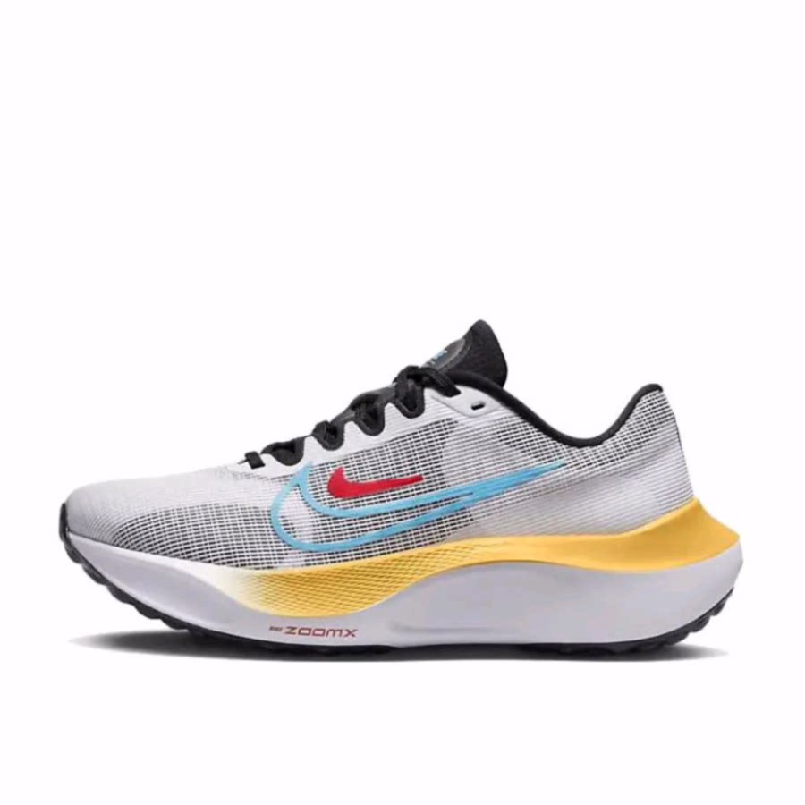 Nike Zoom Fly 5 低帮 马拉松训练长跑跑步鞋 女款 灰黄黑蓝红