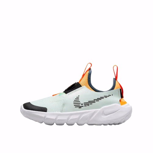Nike Flex Runner 2 舒适日常耐磨 低帮 儿童跑步鞋 绿色 中小童