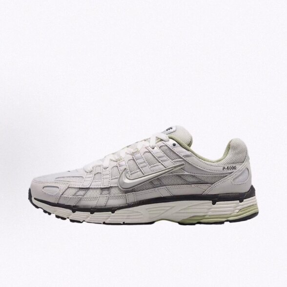 Nike P-6000  皮革织物合成革减震透气 低帮跑步鞋 男款