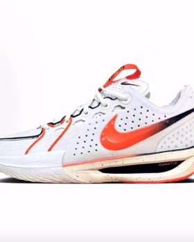 Nike Air Zoom G.T. Cut 3  耐磨 低帮 篮球鞋 男款 白橙色