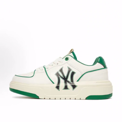 MLB Chunky Liner 学长鞋 厚底增高 低帮 板鞋 男女同款 白绿,运动鞋new,板鞋,淘宝优惠券,粉丝福利购,淘宝优惠卷