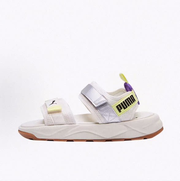 PUMA彪马 RS-Sandal 绒面 一字式扣带 沙滩凉鞋 男女同款