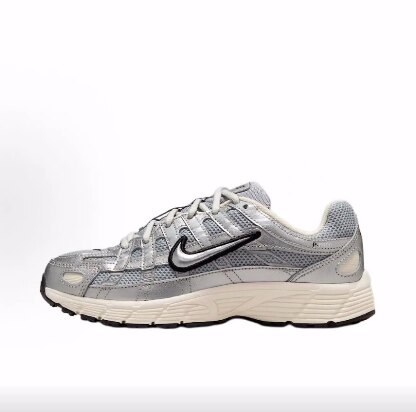 Nike P-6000 网面真皮皮革 低帮 儿童跑步鞋