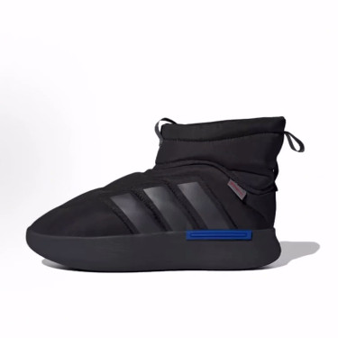 adidas Adipuff 保暖耐磨 舒适 短筒 雪地靴 男女同款 黑色