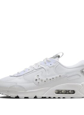【布布】 Nike 生活休闲鞋 白色 低帮 Air Max 90 皮革 舒适