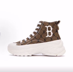 MLB Chunky High Mono  高帮 帆布鞋 男女同款