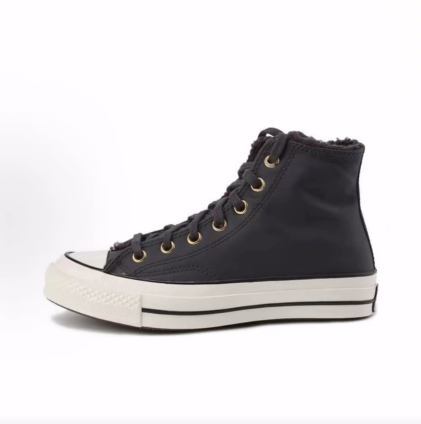 Converse 1970s 牛皮革 舒适百搭 高帮 板鞋 男女同款 黑色
